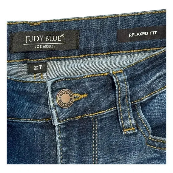 Judy Blue‎ Women's Relaxed Fit Jeans Size 27 Medium Wash Mid-Rise Comfortable - Picture 3 of 7